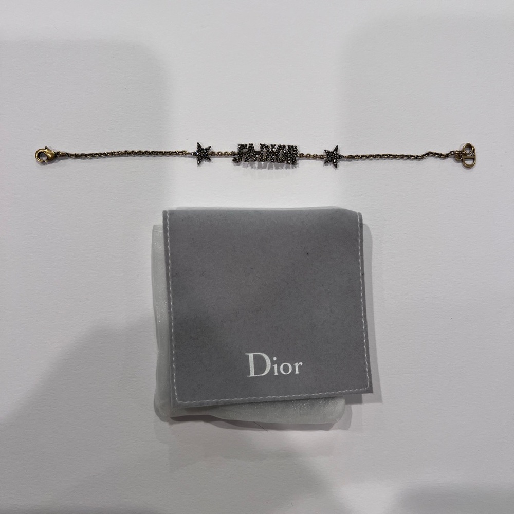 Dior Gold Bracelet with Star Charms